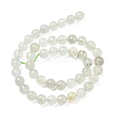 Нити бусин из натурального зеленого берилла&nbsp;G-F787-01-8mm