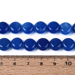 Окрашенные природные белый нефрит бисер пряди&nbsp;G-T143-16I