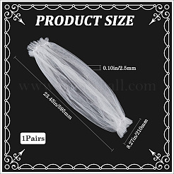 Кружевные рукава из полиэстера&nbsp;AJEW-WH20001-38B-01