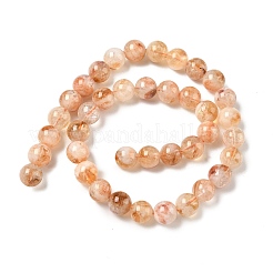 Нити из нагретых натуральных цитриновых бусин&nbsp;G-A262-A01-10mm-01