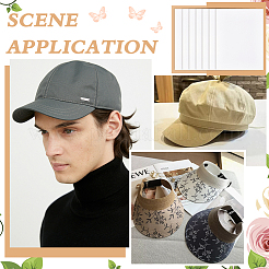 Пластиковая подкладка для полей шляпы&nbsp;DIY-WH0048-16A