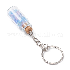 Стеклянные брелки для бутылок желаний&nbsp;HJEW-JKC01227