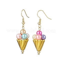 Акриловые серьги-подвески в форме мороженого&nbsp;EJEW-TA00766