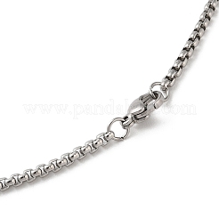 Ожерелья с подвеской в виде фазы луны и тройничным узлом&nbsp;LS-NJEW-A023-05P