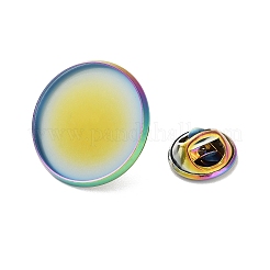 304 нержавеющая сталь плоская круглая брошь основа для броши&nbsp;STAS-S172-10B-M