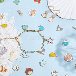 80шт 20 стиля подвески из сплава с эмалью&nbsp;ENAM-SC0007-08B