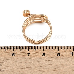 Комплект из 8 шт. латунных колец-манжет со стразами&nbsp;LS-RJEW-P157-01G