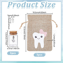 Пустые бутылки из прозрачного стекла&nbsp;AJEW-NB00012