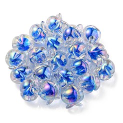 УФ-покрытие радужными переливающимися акриловыми бусинами&nbsp;OACR-F004-02C