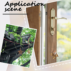 2 шт. 2 стиля ротанговые и железные колокольчики ведьмы ветряные колокольчики подвесное украшение для двери&nbsp;WICR-CN0001-01