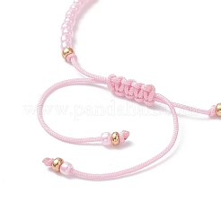 2 шт. плетеные браслеты из бусин натурального белого нефрита&nbsp;BJEW-MZ00244