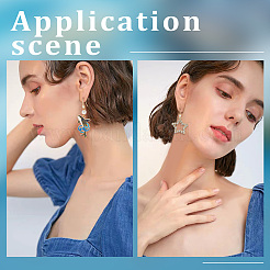 30 шт. латунные крючки для сережек из прозрачного кубического циркония&nbsp;KK-BBC0005-14