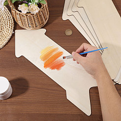 8 шт. незаконченная деревянная заготовка в форме стрелы&nbsp;WOOD-CA0001-86