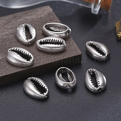 Сплавочные овальные бусины тибетского стиля &nbsp;LS-X-TIBEB-A004-012TAS-NR