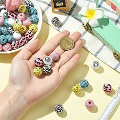 60шт 6 вида деревянных бусин&nbsp;WOOD-CJ0002-40