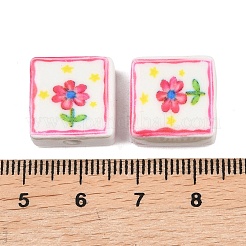 Печатные ручной фарфоровые бусы&nbsp;PORC-G016-04A