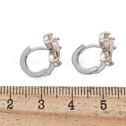 Латунные серьги обруча&nbsp;EJEW-R016-10P-01