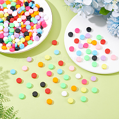 300шт 10 цвета непрозрачные акриловые бусины&nbsp;MACR-ME0001-11