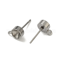 Серьги-гвоздики из нержавеющей стали 201&nbsp;LS-X-STAS-S041-08