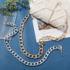 2 шт. 2-х цветные алюминиевые ручки для сумок с цепочкой&nbsp;FIND-PH0005-15