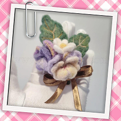 18 шт. 6-х цветная шерстяная ровница своими руками&nbsp;DIY-SP0005-80A