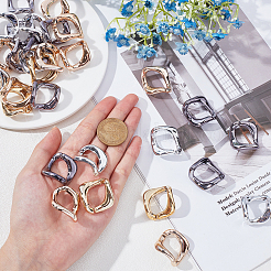 120 шт. 4 цвета ccb пластиковые соединительные кольца CCB-PH0001-12