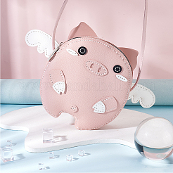 Комплекты сумок через плечо в форме свиньи из искусственной кожи своими руками&nbsp;DIY-WH0043-63