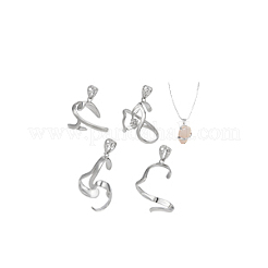 4 шт. 4 стиля латунный кулон нерегулярные оправы кабошонов&nbsp;KK-NB0003-73B