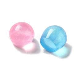 Сфера из прозрачной смолы декодирует кабошоны с блестящим порошком&nbsp;RESI-E053-08A