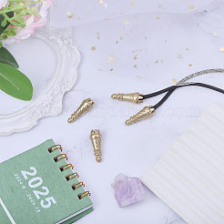 4 шт. латунные наконечники для шнура&nbsp;KK-CA0003-73B