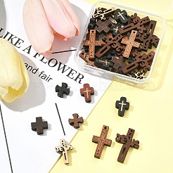 40шт. 8 стиля подвесок и бусин из натурального дерева&nbsp;WOOD-FS0001-46