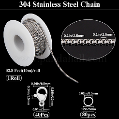 Наборы для изготовления цепочек из нержавеющей стали 304 своими руками&nbsp;DIY-BBC0002-05
