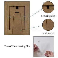 Прямоугольные деревянные рамки для фотографий&nbsp;AJEW-WH20021-021