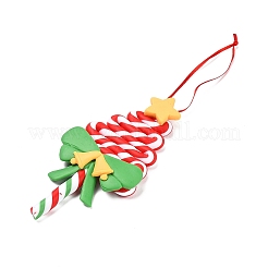 Рождественская елка леденец ручной работы подвеска из полимерной глины украшения&nbsp;LS-HJEW-P017-02D