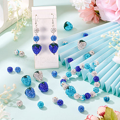 11 стиль полимер ручной работы со стразами глиняные бусины&nbsp;CLAY-BT0001-10