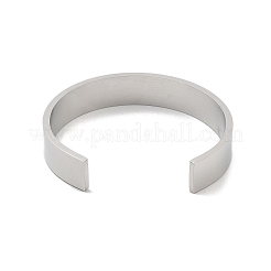 Браслеты-манжеты из нержавеющей стали 304 в виде цветка для женщин&nbsp;BJEW-A023-03P