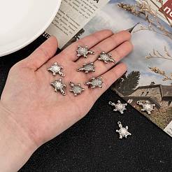 Подвески из нержавеющей стали 201 с черепаховым узором&nbsp;STAS-Q192-69