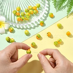 30 шт. 2-х цветные бусины из фарфора Famille Rose&nbsp;PORC-CJ0001-16