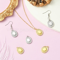 6 шт. 2 цвета латунные подвески с микропаве и кубическим цирконием&nbsp;KK-CJ0003-14