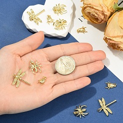 6шт 3 стиля латунные подвески&nbsp;KK-YW0004-44