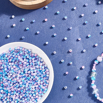 Абс пластмасса имитация жемчужина круглые бусины&nbsp;SACR-SP0001-31A-02-1