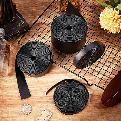 Мягкий плоский шнур из искусственной кожи&nbsp;LC-WH0006-02D-01-1