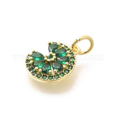 Латунные микро проложить кубического циркония подвески KK-L225-006G-03-1