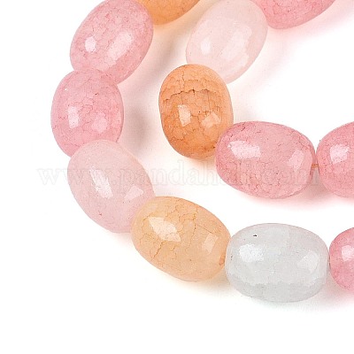 Выпечки нарисованные потрескивание стеклянные бусины пряди&nbsp;DGLA-N019-01A-02-1