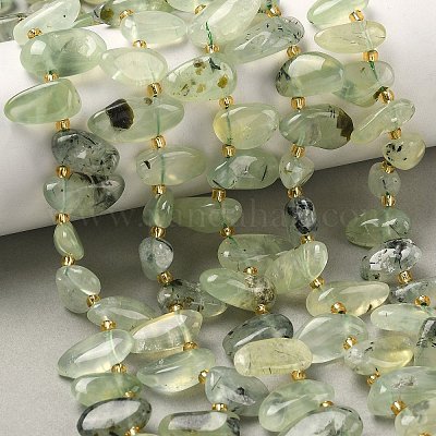 Природные пренит нитей бисера&nbsp;G-P604-A02-01-1