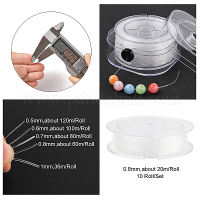 Круглая эластичная кристаллическая нить&nbsp;EW-YW0002-A02-01-1