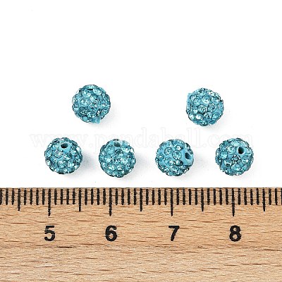 Бусины со стразами&nbsp;RB-H284-6MM-Half-202-1