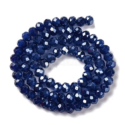 Запекание гальванических нитей стеклянных бусин DGLA-A039-J10mm-B04-1