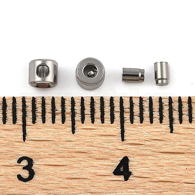 Обжимные бусины из нержавеющей стали 304 STAS-Z090-02P-1