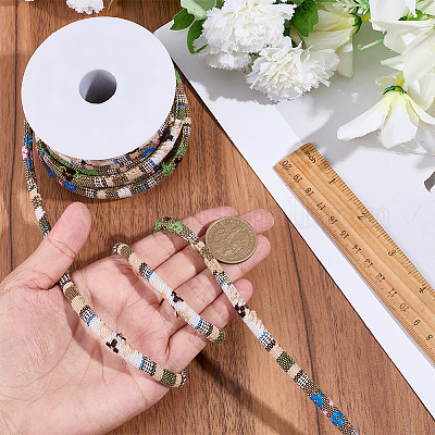 1 рулон этнических шнуров из полиэстера&nbsp;OCOR-CY0002-53B-1